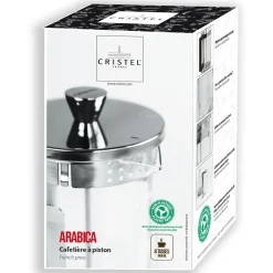 CRISTEL Cafetière à piston simple paroi Arabica New