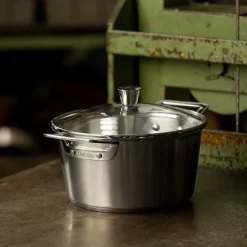 CRISTEL Faitout inox brossé avec couvercle Outlet
