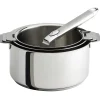 CRISTEL Set de 3 casseroles inox + 1 poignée amovible Zénith Best Sale