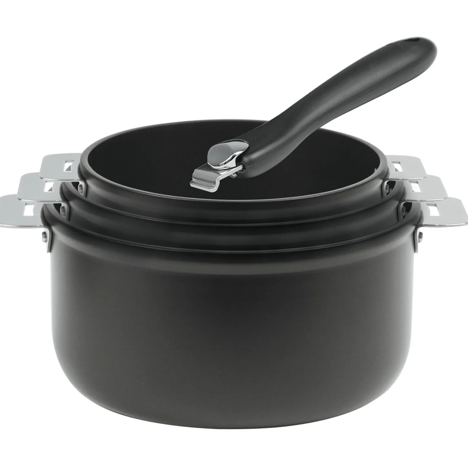 CRISTEL Série de 3 casseroles Cookway + 1 poignée amovible Outlet