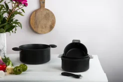 CRISTEL Série de 3 casseroles Cookway + 1 poignée amovible Outlet